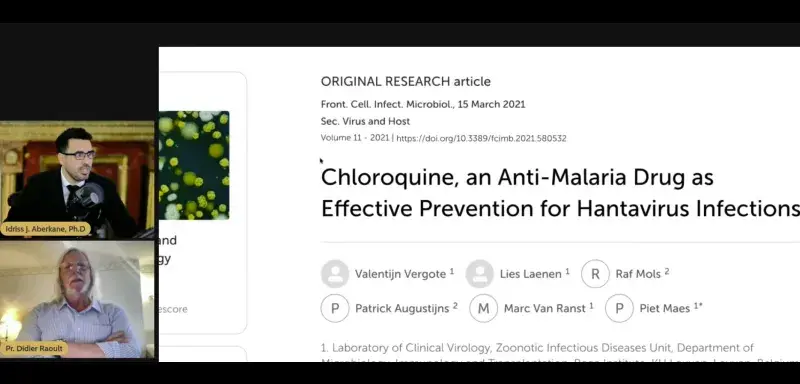 Hantavirus : Raoult prône l'hydroxychloroquine et critique les médias