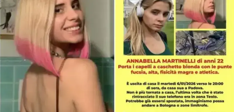 Illustration pour l'article sur la disparition d'Annabella Martinelli en Italie
