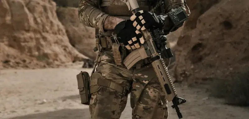 Avion de chasse militaire en vol