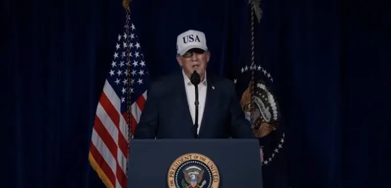 Illustration représentant les tensions économiques entre les États du Golfe et les États-Unis