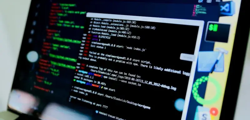 laptop compute displaying command prompt
