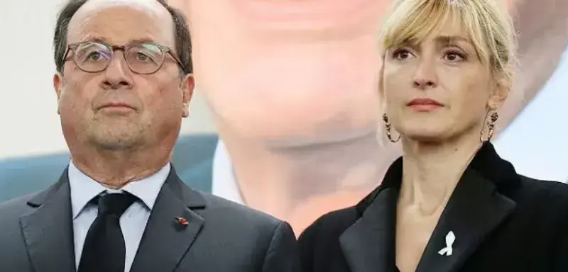 L'ancien président de la République François Hollande et son épouse