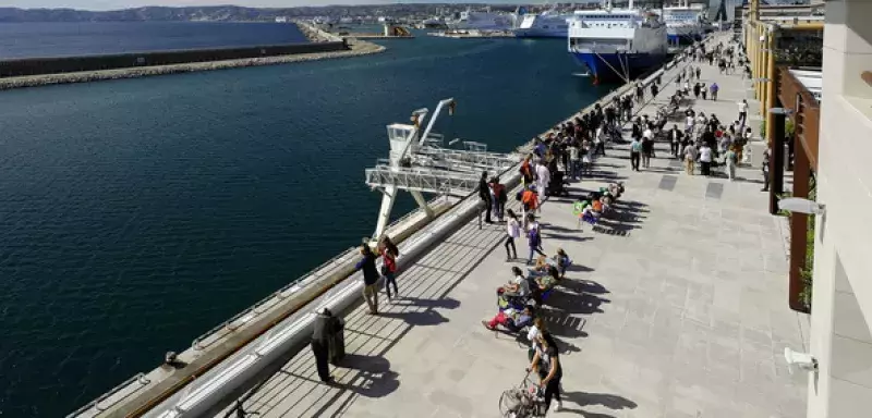 Inauguration du complexe commercial Les Terrasses du Port, un Mare Magnum marseillais
