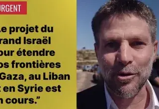 Bezalel Smotrich lors d’une inauguration de colonie en Cisjordanie