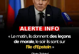 Piotr Tolstoï, vice-président de la Douma russe, lors de son entretien sur l'affaire Epstein