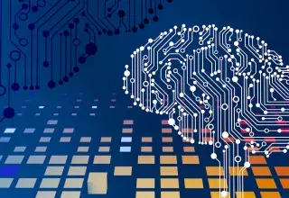 Circuit imprimé représentant un cerveau artificiel, symbole de l'intelligence artificielle en entreprise