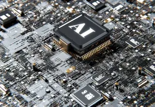 a computer chip with the letter a on top of it