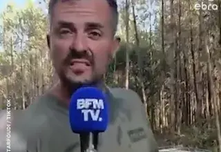 Micro BFM TV lors de la couverture médiatique