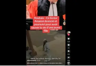 un livreur Amazon aurait sauvé une passante agressée à Roubaix,