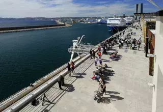 Inauguration du complexe commercial Les Terrasses du Port, un Mare Magnum marseillais