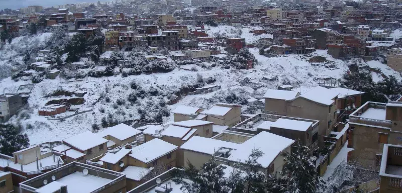 Il n'avait pas neigé ainsi depuis février 2005 sur Alger.