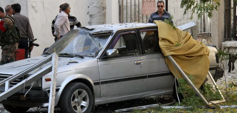 Photo d'archives d'un attentat à Damas. (Xinhua) 