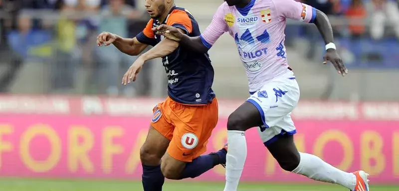 Buteur du match à Evian, Younès Belhanda propulse le MHSC à la 6ème place. (© Evian Thonon Gaillard)