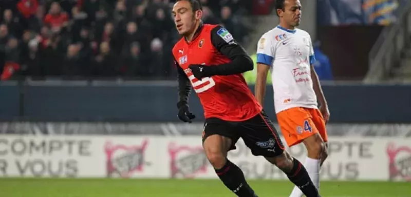 Le second but inscrit par Erding a effacé les espoirs montpelliérains d'une finale face à Saint-Etienne. (© Stade Rennais F. C.)