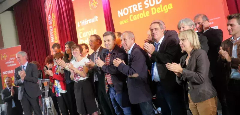 En meeting à Frontignan, la candidate Delga a présenté sa liste héraultaise et les grandes lignes de son programme axé sur « l’excellence » et la « proximité ». (© N.E)