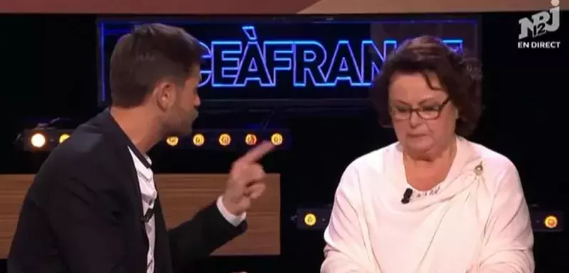 Parrain du Refuge, Christophe Beaugrand était invité à un face à face avec Christine Boutin sur le plateau télé. (NRJ12/Youtube)