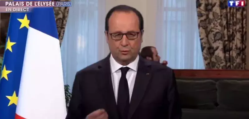 Capture d'ecran de la vidéo du collectif bordelais parodiant le dernier discours de François Hollande.