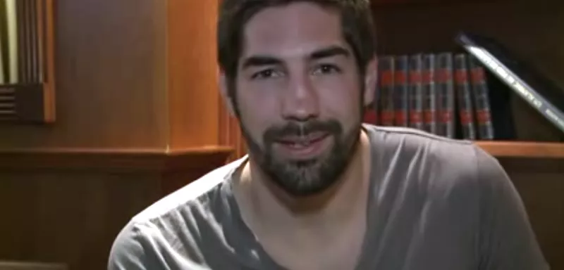 C'est l'heure des remerciements aux fans, pour NiKola Karabatic... (Capture d'écran)