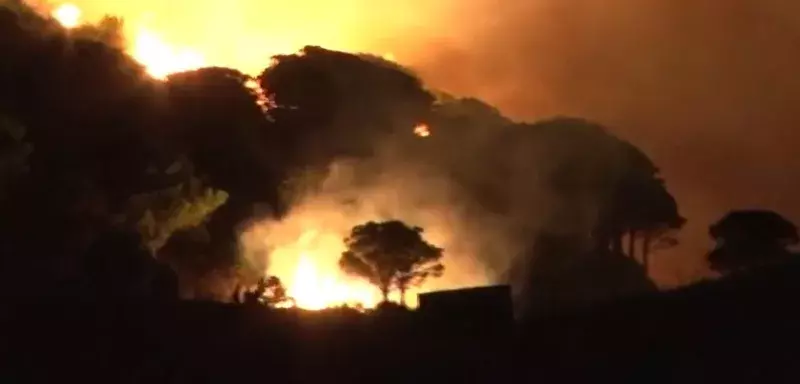 Pour le maire de Banyuls-sur-Mer, Jean-Michel Solé, cet incendie qui a pris la vie de Patricia Filipi et déjà ravagé quelque 150 hectares, est d’origine « criminelle ». (Capture d’écran/Tramuntana TV)