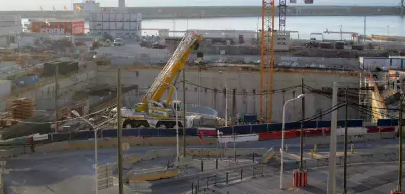 La bombe a été découverte sur le chantier du MuCEM. (DR)