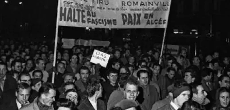 La manifestation du 8 février 1962 pour "  la paix en Algérie ". (DR, archives)
