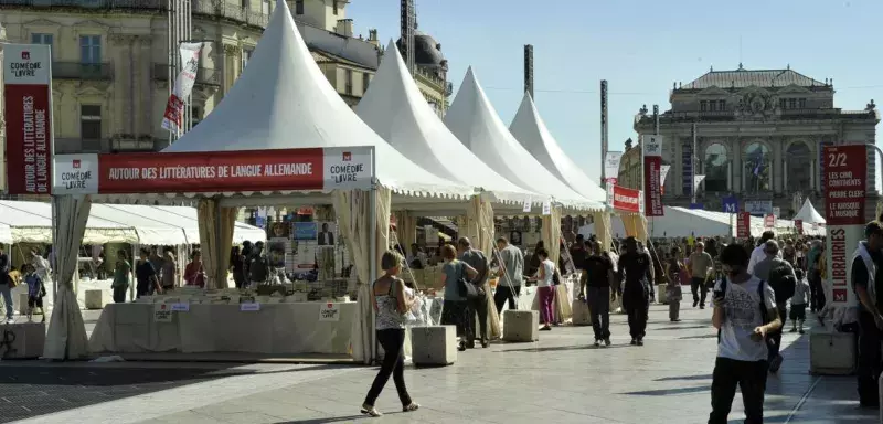 La comédie du Livre est organisée chaque année à ciel ouvert, à Montpellier. (DR)