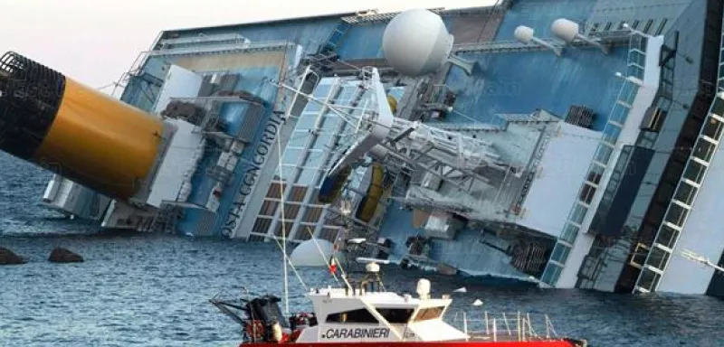 L'épave du Costa Concordia. (DR)