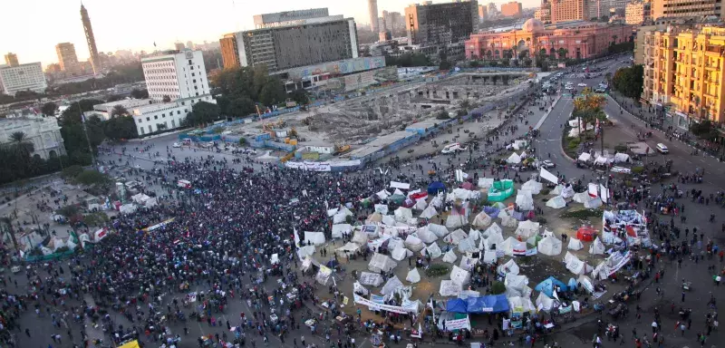 la place Tahrir au Caire reste le haut lieu de la constestation... (Xinhua)