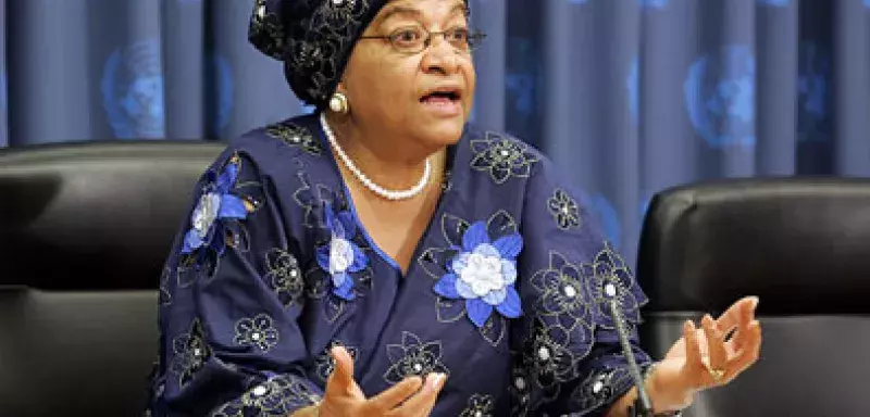 Ellen Johnson Sirleaf, présidente du Liberia (DR)