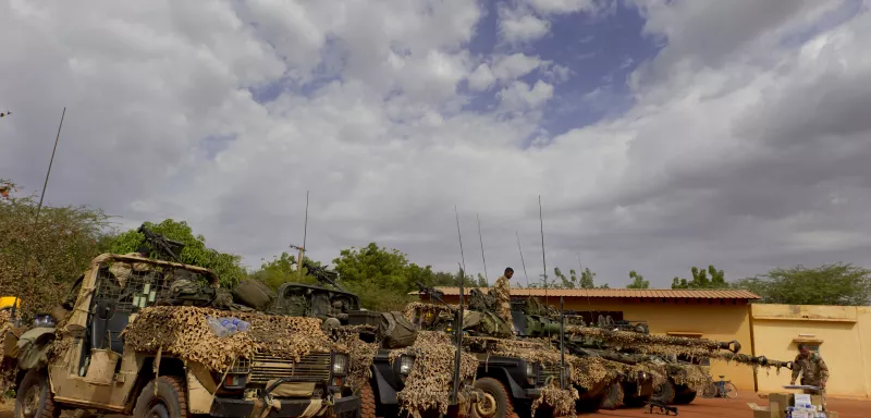 l'armée française lors de la prise de Gao dimanche 27 janvier... (Xinhua)