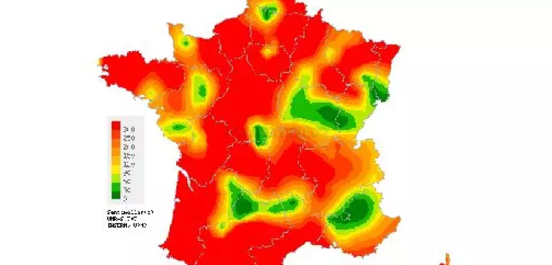 la région Midi-Pyrénées est la plus touchée avec 627 cas pour 100 000 habitants... (Sentinelle-Inserm)