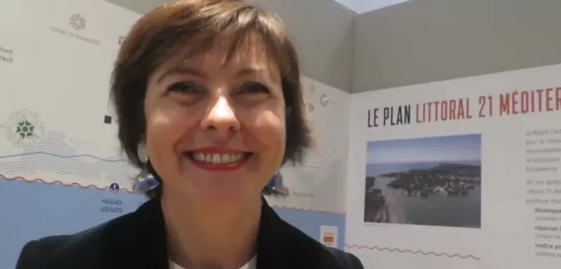 Carole Delga a expliqué devant la caméra de Médiaterranée tout le sens de sa visite à Sète, en développant en clair, pourquoi la « croissance bleue » méditerranéenne est essentielle, à ses yeux, comme de nos territoires montagneux. (© Médiaterranée)