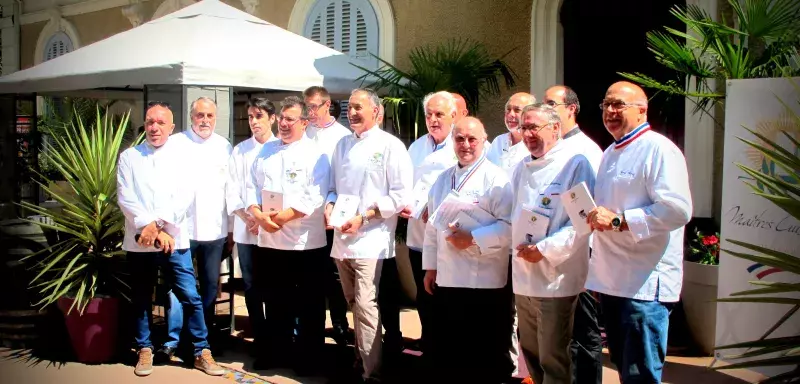 Présentation du Guide 2014-2015 des Cuisiniers de France au Castel Ronceray, à Montpellier. (© N.E)