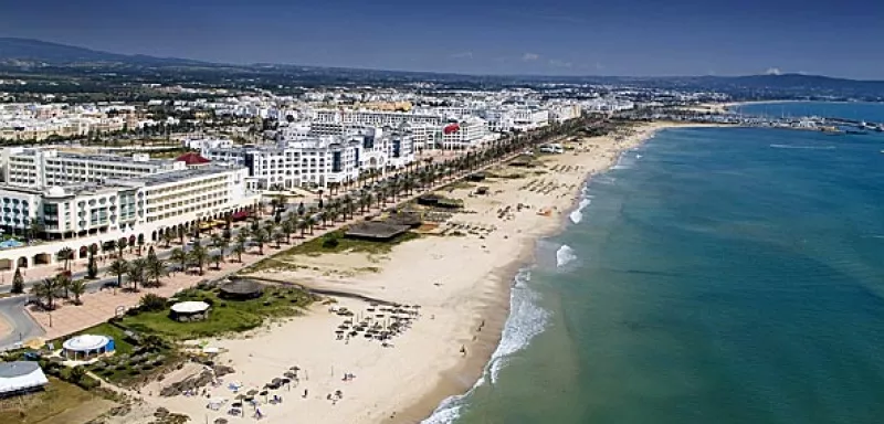 Vue aérienne de la station de Hammamet en Tunisie. (DR)