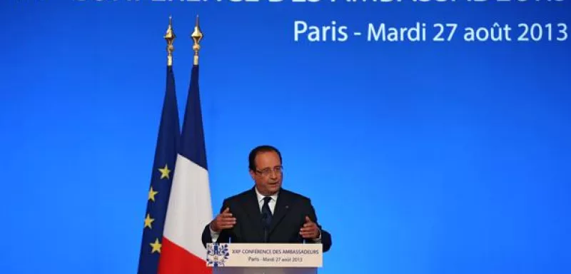 Lors de la Conférence des ambassadeurs, le président français François Hollande a affirmé que le massacre chimique en Syrie ne pouvait « rester sans réponse. » (D R)