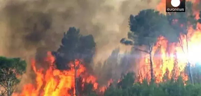 Ces départs de feux se sont produits alors que les températures battaient des records, jusqu’à 43,1°C... (DR))