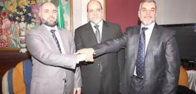 Les leaders des formations qui constituent "l'Alliance de l'Algérie verte". (DR)