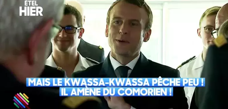 Emmanuel Macron fait une plaisanterie douteuse sur les embarcations de fortune transportant des comoriens