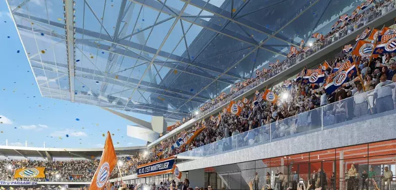 50 millions d'euros vont être investis dans la rénovation du stade du MHSC; (© Montpellier Agglomération) 