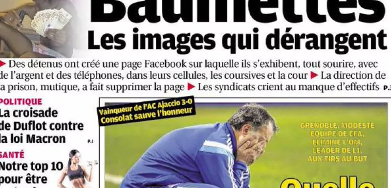 la page «MDR o baumettes», 4800 « like » avant la suppression de la page par la direction... (DR)