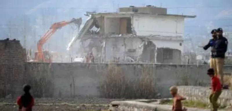 La maison de Ben Landen démolie en février 2012. (DR)