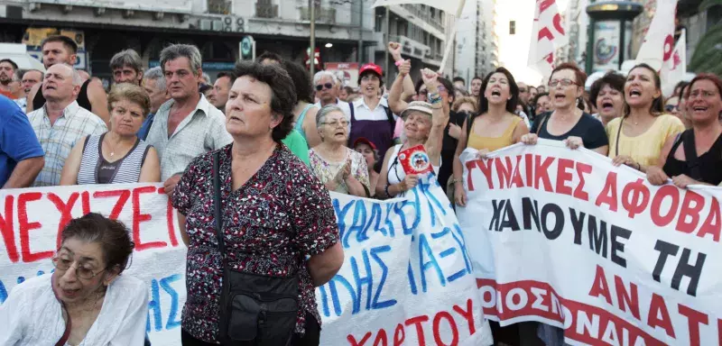 Manifestation en Grèce contre le plan d'austérité (DR)