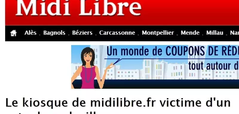 Le kiosque internet de midilibre.fr, qui permet aux lecteurs du quotidien régional de consulter leur journal en version PDF, a été piraté mardi soir.