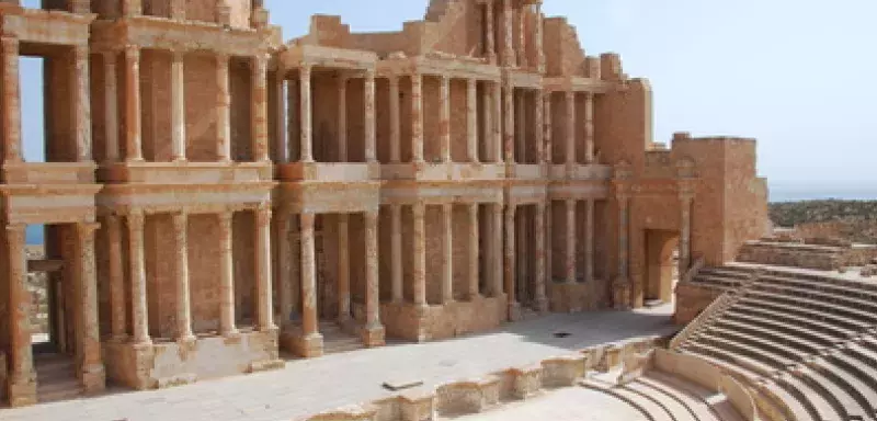 le site de Sabratha inscrit au patrimoine mondial protégé par l'UNESCO (DR)