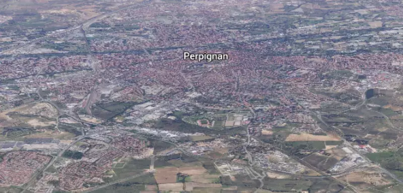 Nouveau drame dans la région de Perpignan... (© Google Earth)