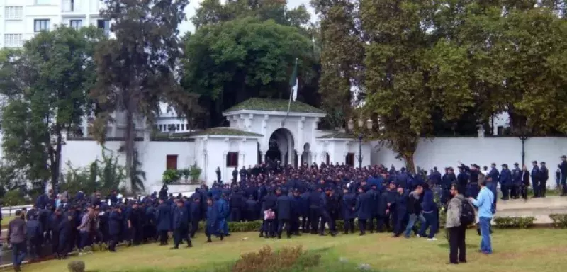 Les policiers manifestaient aux portes d'El Mouradia pour faire entendre leur revendications