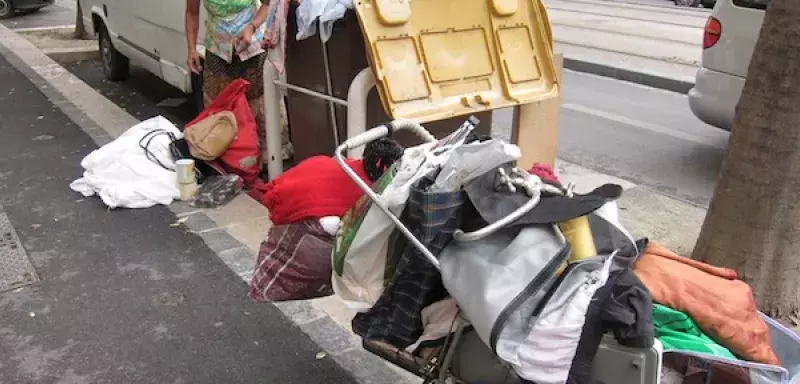 Les Roms campent sur le trottoir  dans la cité phocéenne (DR)