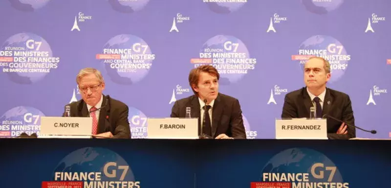 François Baroin, Ministre français de l'Economie lors de la clôture du G7