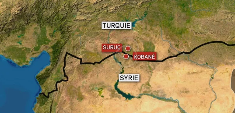 dans la ville turque de Suruç, près de la frontière de la Syrie... (DR)