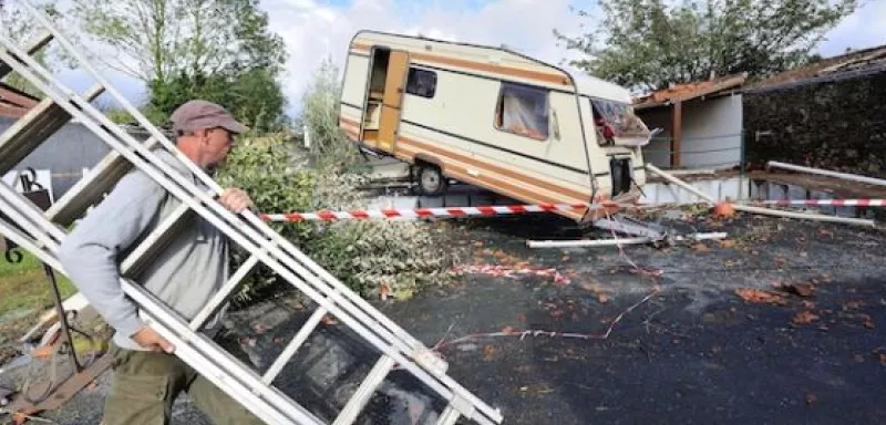 Des vents soufflants jusqu'à 115 Km/h... (DR)